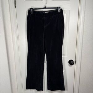 Coldwater Creek Charcoal BlackVelvet Trousers